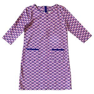 Vineyard Vines Kid's Patterned Shift Dress Girl's Preppy Knee Length Dress